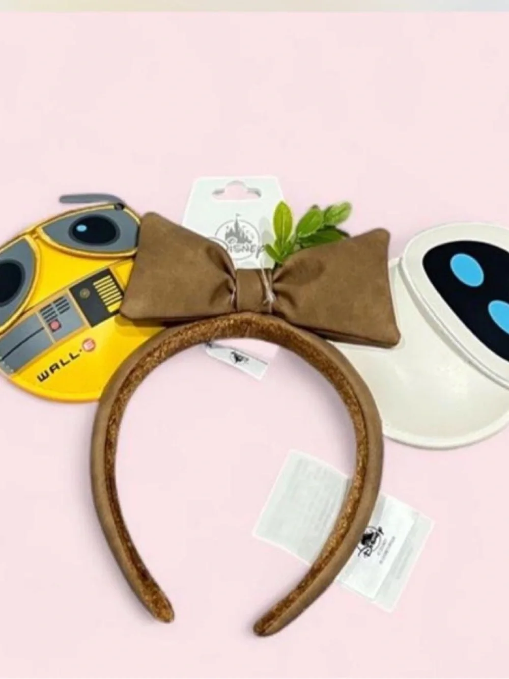 Disney WALL•E & EVE Kids Headband - Brown Bow with Yellow and White Ears